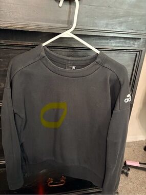 adidas Black Crewneck Sweatshirt with White Logo